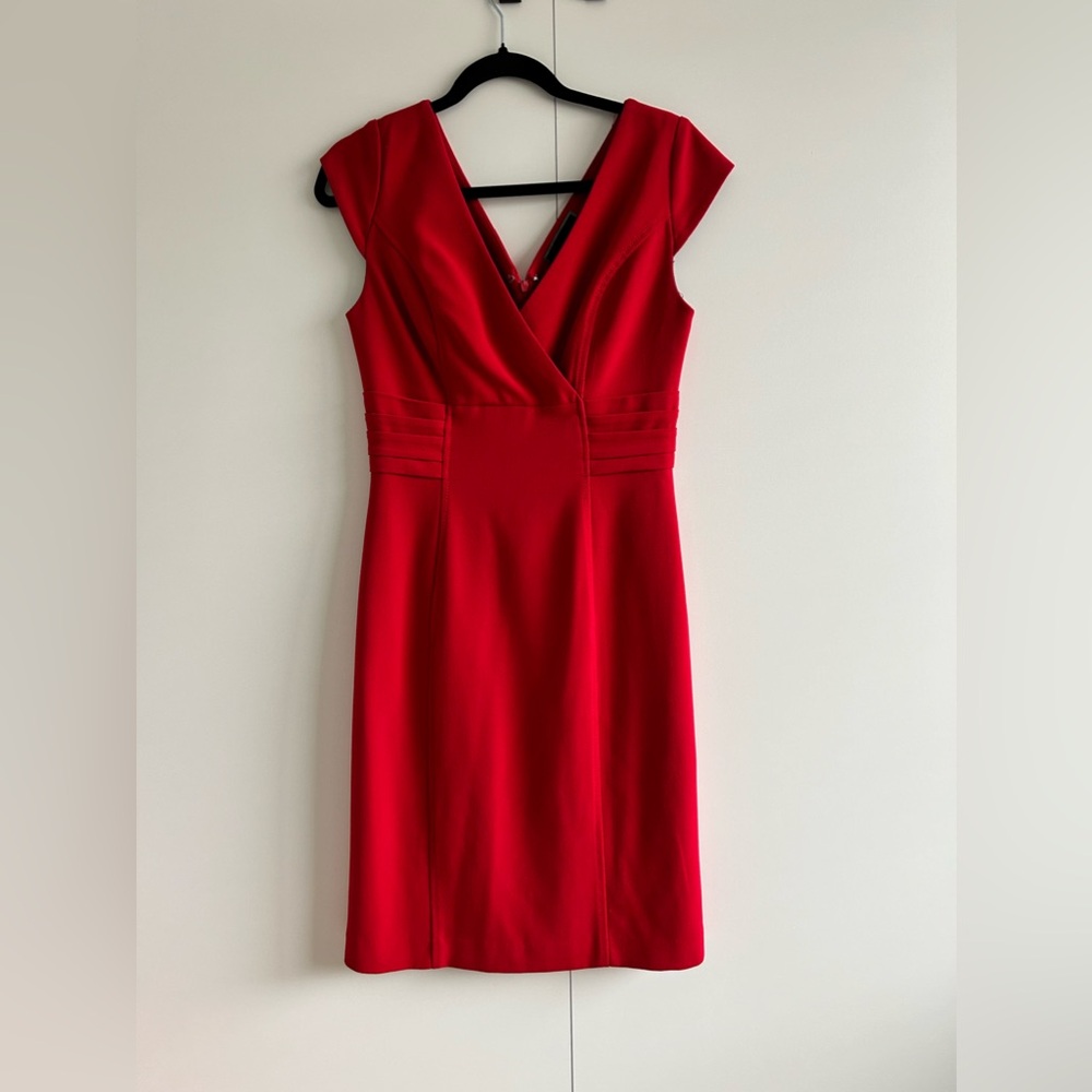 Red pencil dress